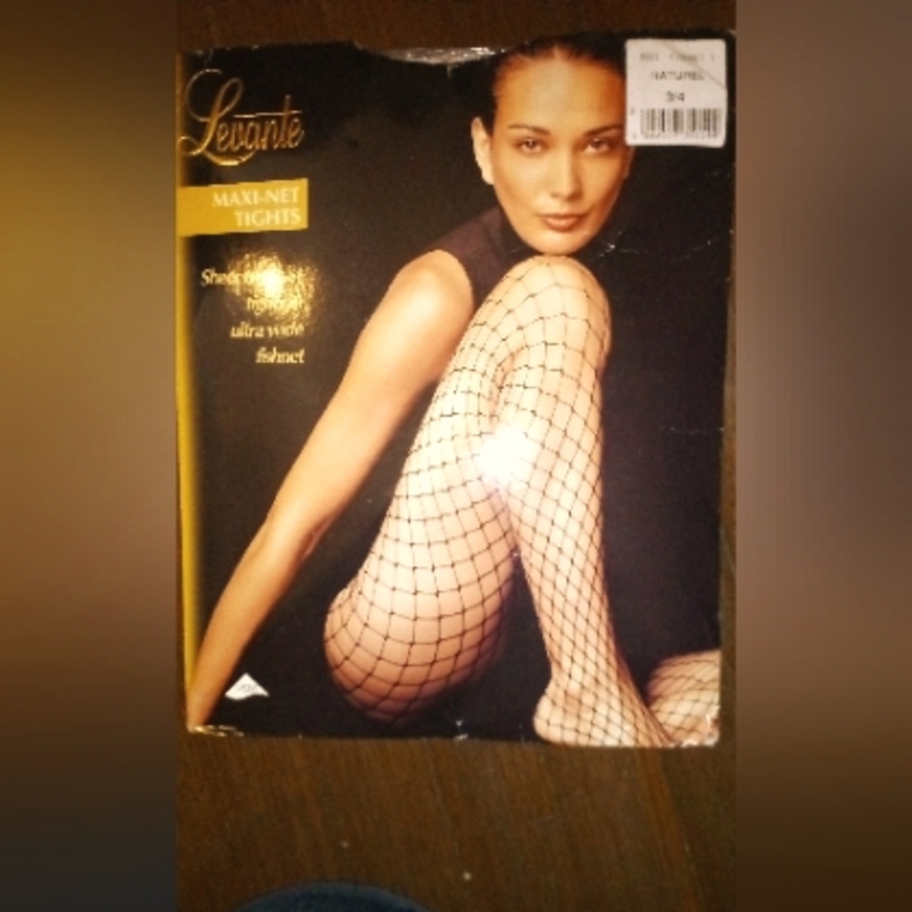 (2) PAIRS, "LEVANTE"" MAXI-NET TIGHTS-ITALY (BRAND NEW W TAGS)